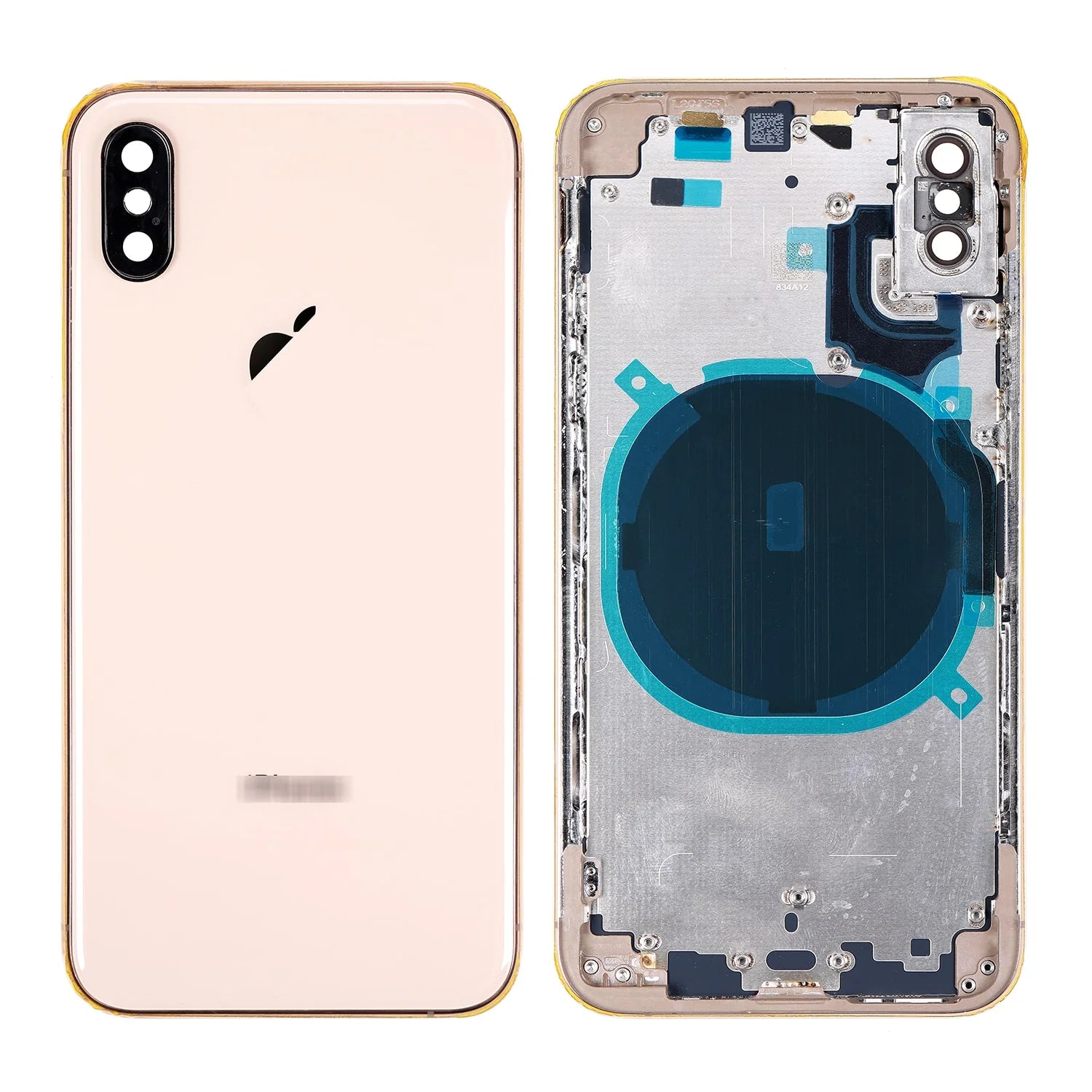 Rear Housing with Small Parts for iPhone XS (Purple)-Gold Rear Housing with Small Parts for iPhone XS (Purple)-Gold